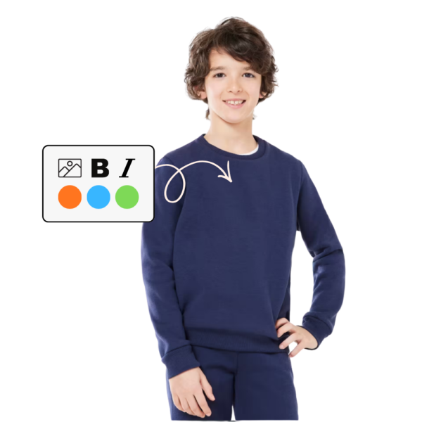 Images produits Performance 64 (11) Sweat Classique Col Rond Enfant Personnalisable