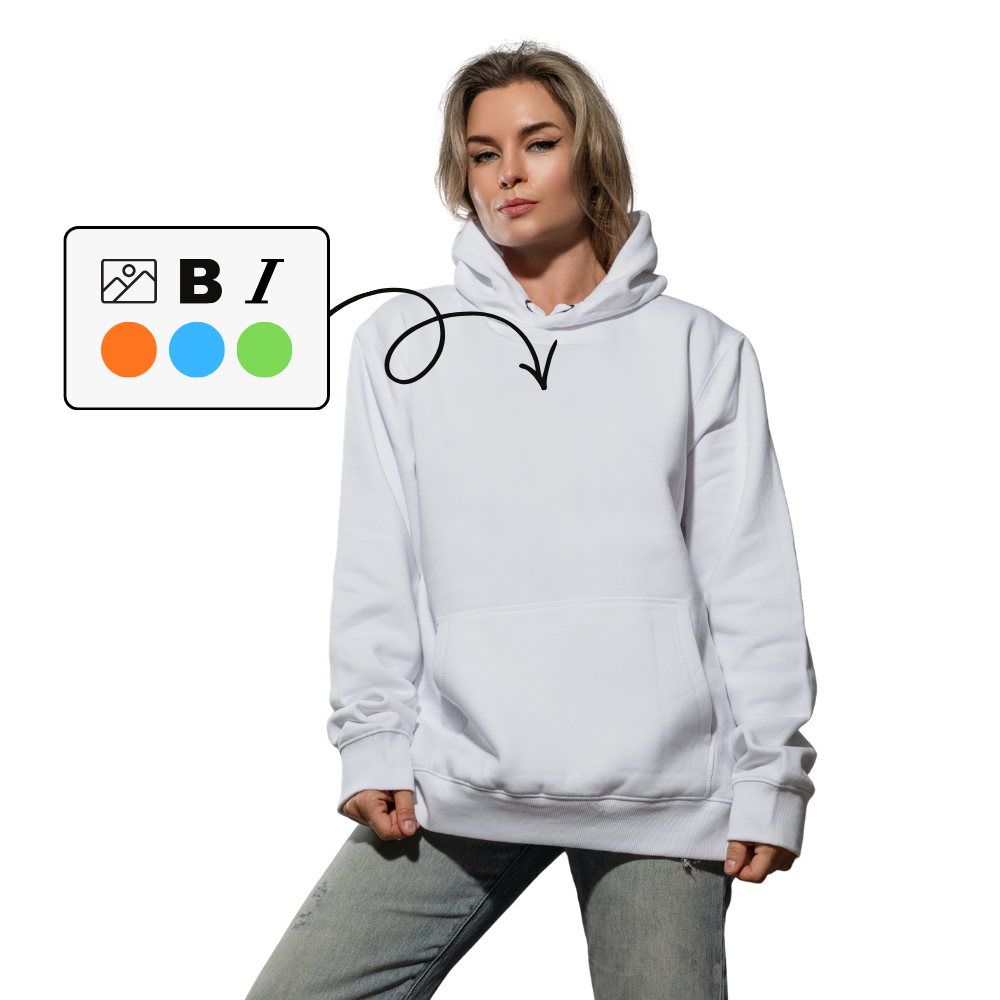 Sweat à capuche unisexe personnalisable